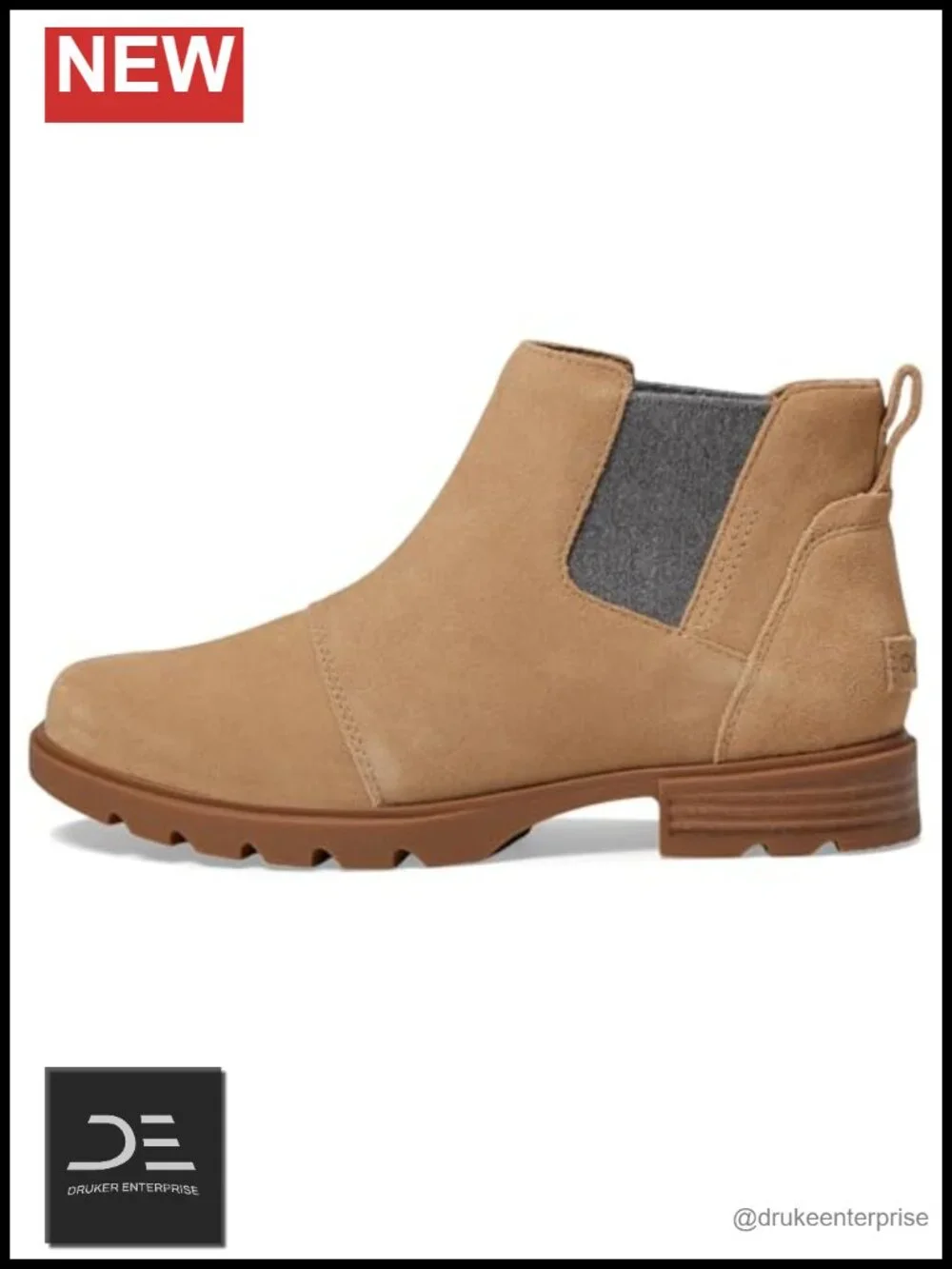 Waterproof Suede Chelsea Boots Women Ankle Bootie Pull-On